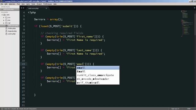 Form Validation Step 1 - PHP MySQL Exercise in Sinhala - Part 9 смотреть онлайн