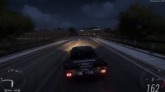 Forza Horizon 5. Ken Block Hoonigan Ford Mustang. Night drift. PHONK DRIFT смотреть онлайн