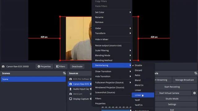 Canon 2000D review using OBS Software: How to Fix Interlacing Problems смотреть онлайн