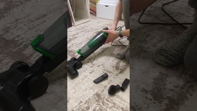 Обзор вертикального пылесоса Kitfort KT 525-3 Green. смотреть онлайн