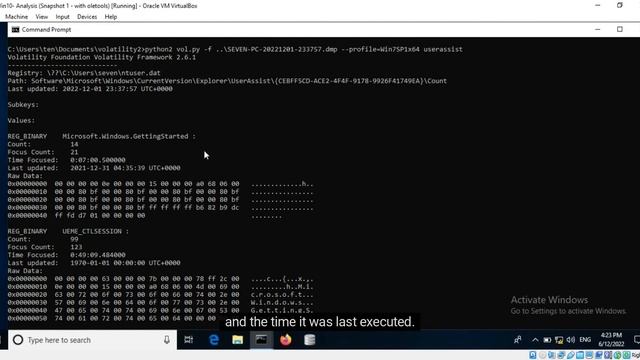 Investigating Registry Artefacts with Volatility смотреть онлайн