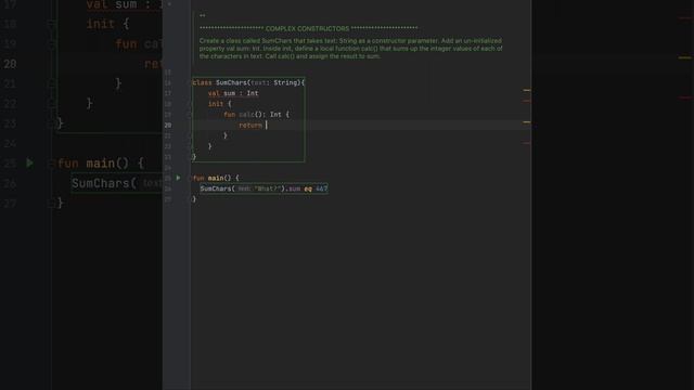 Kotlin - OOP complex constructors sum programming concepts смотреть онлайн