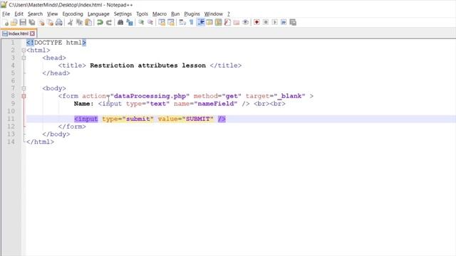 HTML for beginners 56: disabled attribute смотреть онлайн