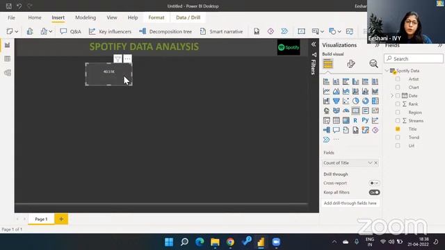 Power BI Live Case Study | Spotify Charts Dataset | Create Power BI Dashboard | Eeshani Agrawal |Iv смотреть онлайн