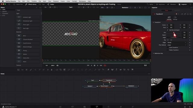 TRACKING Objects in DaVinci Resolve 17 to ATTACH Text, Images, Videos | EASY Fusion Tutorial смотреть онлайн