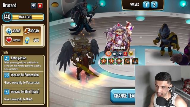 BRUZARD LEVEL 140 - HERE IS WHY YOU NEED THIS MYTHIC!!! | BEST SKILLS & COMBAT - MONSTER LEGENDS смотреть онлайн