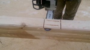 Запил чаши в профилированном брусе (2)