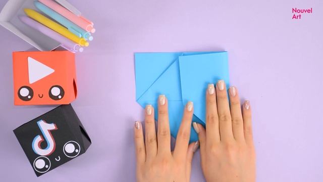 Origami paper box TikTok, Pinterest, Twitter, Instagram and Youtube | DIY Back to school смотреть онлайн