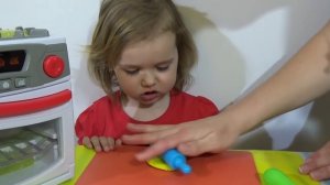 Готовим блинчики с начинкой и играем с детской плитой Play with stove for cookin