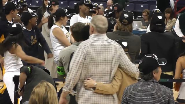 Dancing Bears! The Cal Women's Basketball team celebrates their first Final Four. смотреть онлайн