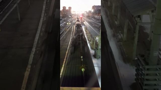 Электропоезд ЭД4М-0441 с маршрутом Железнодорожная - Москва (Курский вокзал) смотреть онлайн