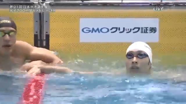 Kosuke Hagino vs Daiya Seto - 200m IM Japan Swim 2015 смотреть онлайн