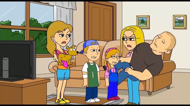 Childish Dad gets scared of a little dog смотреть онлайн