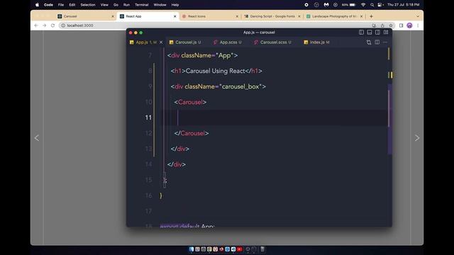Create Carousel Slider using only React Js | Hindi смотреть онлайн