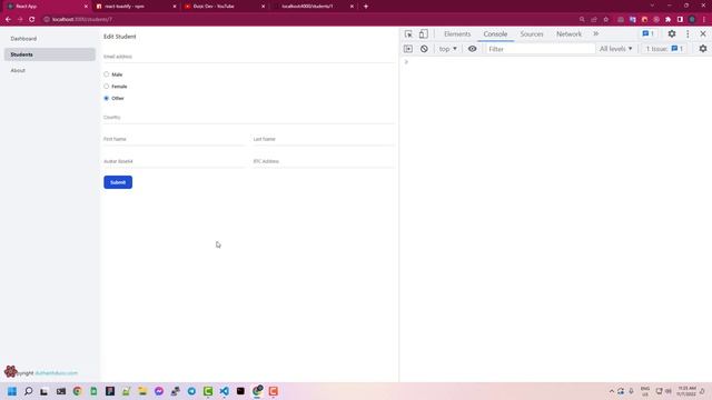 React Query: 04 Thực hiện chức năng Edit / Delete Student & Hiển thị thông báo với React Toastify смотреть онлайн