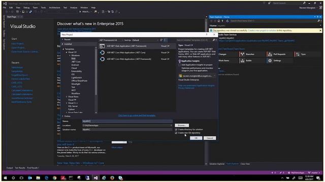 Visual Studio Team Services Git Repository смотреть онлайн