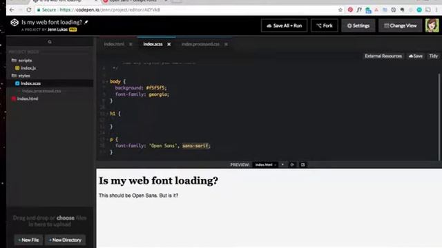 How to load a Google font and tell if the correct web font is loading смотреть онлайн