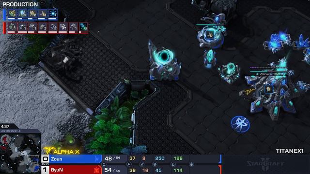 StarCraft 2 - BYUN vs ZOUN! - Alpha Pro Series: Ultimate Showdown #9 | Ro4 смотреть онлайн