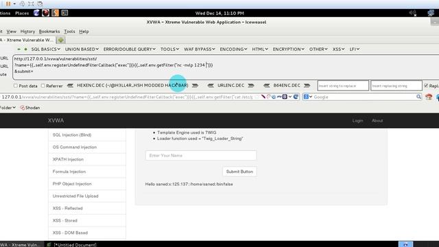 RCE via TWIG server side template Injection смотреть онлайн