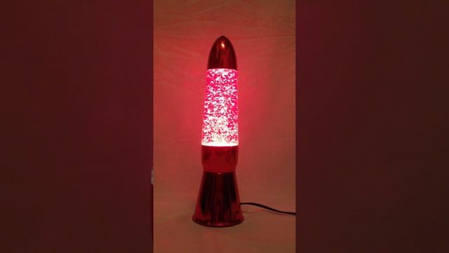 Лава-лампа Красная с блестками Высота 37см смотреть онлайн