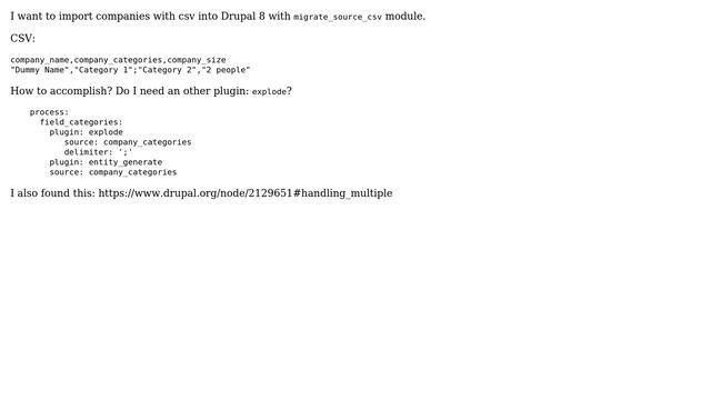 Drupal: Migrate multiselect taxonomy values from node with csv смотреть онлайн