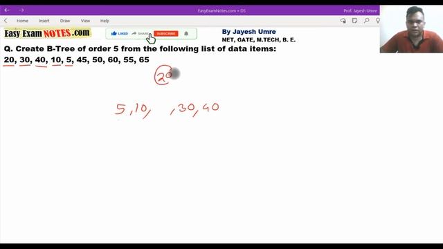 Construct B Tree of order 5 смотреть онлайн