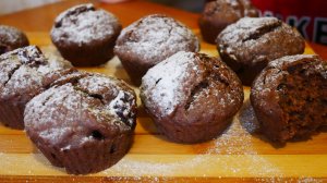 Шоколадные кексы БЕЗ ЯИЦ и МОЛОКА Постные кексы с вишней БЫСТРО и ВКУСНО