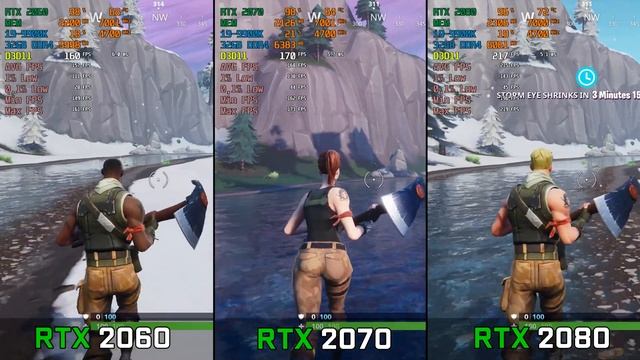 Fortnite: RTX 2060 vs RTX 2070 vs RTX 2080 (i9-9900K) смотреть онлайн