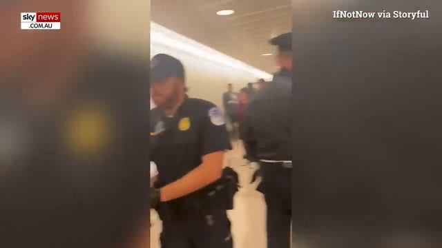 Pro-Palestine protesters arrested in US as Israel-Hamas conflict escalates смотреть онлайн