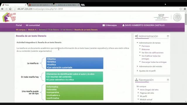Sesion tres del modulo cuatro de prepa en Línea смотреть онлайн