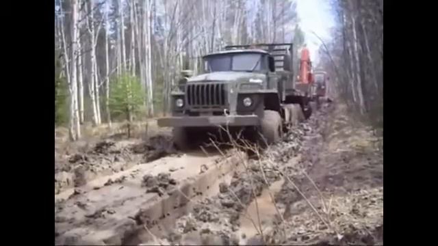 УРАЛ 4320 БЕЗДОРОЖЬЕ СЕВЕРА РОССИИ. смотреть онлайн