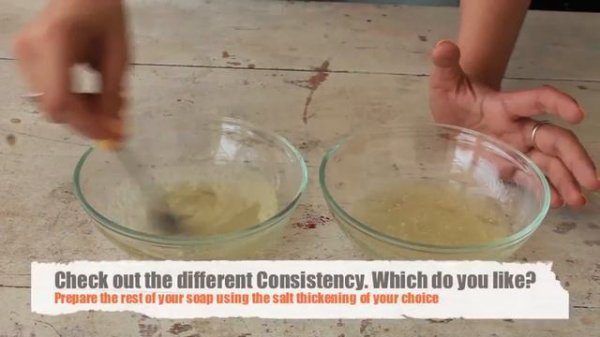 Liquid Castile Soap : How to dilute & Thicken