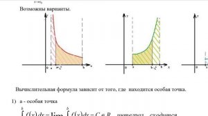 Несобственные интегралы 1 и 2 рода.  Разбор задач.