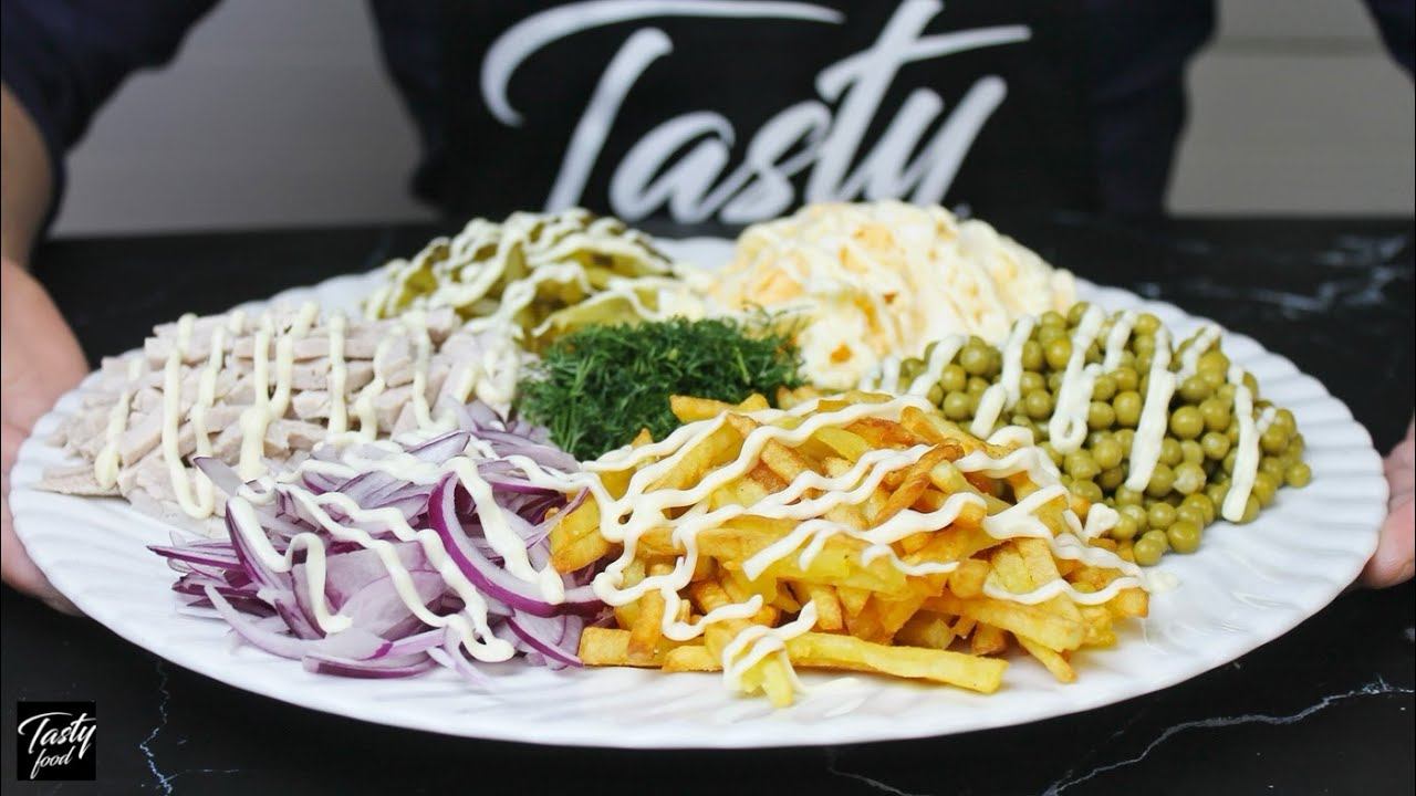 Салат "Сборный" Вкусно Как Оливье! смотреть онлайн