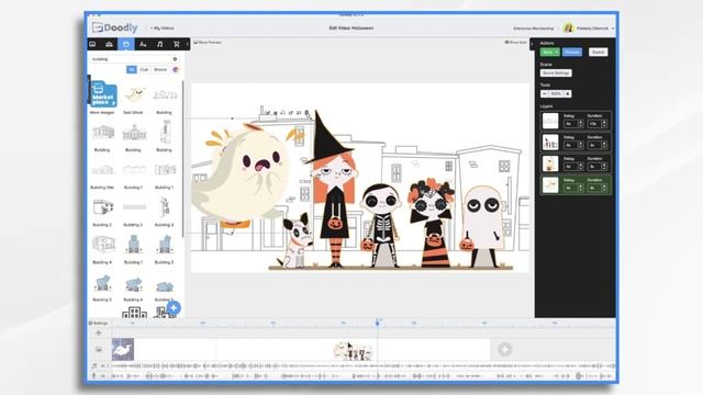 Создайте жуткое видео на Хэллоуин в Doodly смотреть онлайн