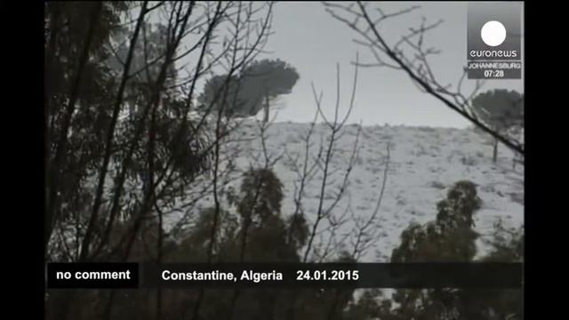 Снегопады в Иране и Алжире (24/01/2015) смотреть онлайн
