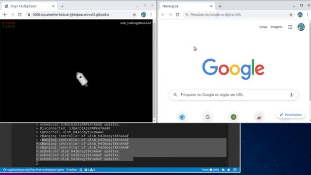 Multiplayer game with Socket.IO (NODE.JS Server ???) смотреть онлайн
