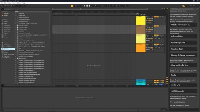 КАК НАПИСАТЬ БИТ ЗА 10 МИНУТ??? ОСНОВЫ ABLETON LIVE 10 И ПЕРВЫЙ БИТ!!! смотреть онлайн