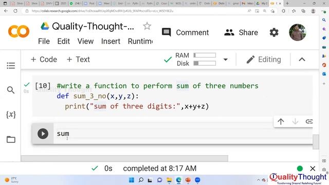 Automation testing Selenium with Python | Functions in Python |Quality Tought | Selenium with Pytho смотреть онлайн