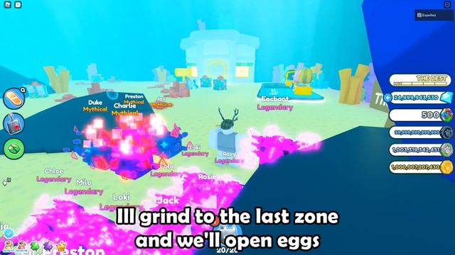 *NEW* OCEAN WORLD - SPENDING 10M RAINBOW COINS ON NEW EGG + FINISHING ALL 3 QUESTS - Pet Simulator смотреть онлайн