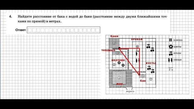 ДАЧНЫЙ УЧАСТОК. Вариант 27 (№1-5). ОГЭ математика 2023 Ященко 50 вар. смотреть онлайн