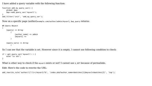 Wordpress: How to get a query variable? смотреть онлайн