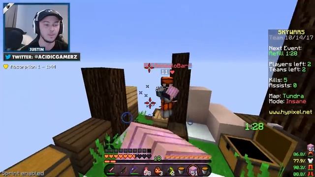 SHARP 10 ITEMS w/ADMIN ABUSE! ( Hypixel Skywars ) смотреть онлайн