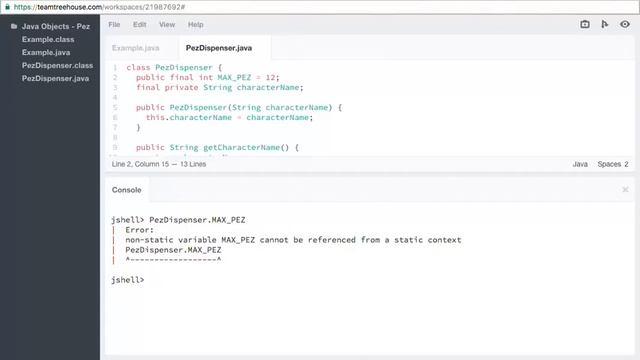 Constants Java Objects смотреть онлайн