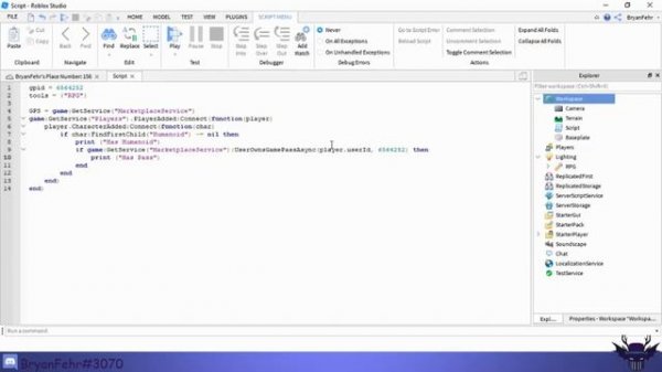How to make a ROBLOX Gamepass Give tools! (EP.3 - Lua Learning) 2019