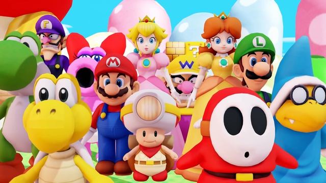 Mario Party 9 〇 All Characters Singing to The Star Spangled Banner смотреть онлайн