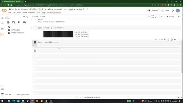 Build Facebook's Wav2Vec2 Model For Speech To Text Application | Easy Python Tutorial смотреть онлайн