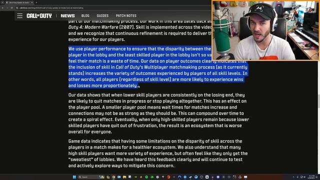 SBMM is FINALLY getting addressed... смотреть онлайн