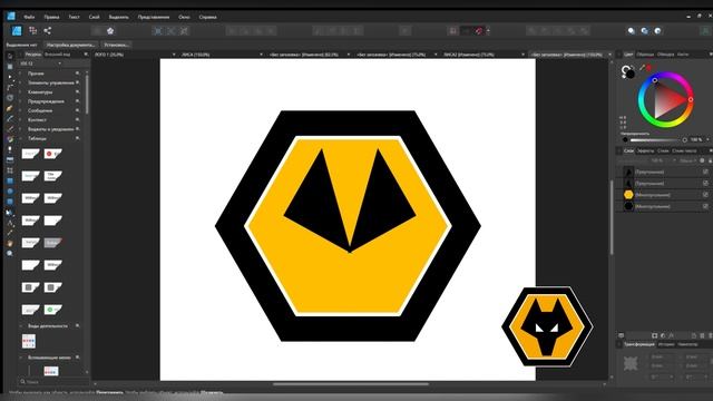 AFFINITY DESIGNER: ПОВТОРЯЕМ ЛОГОТИП смотреть онлайн