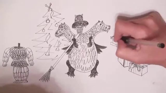ЯнКо Ратха Здесь уборку проводит дракон... (стихи, скетчинг) смотреть онлайн